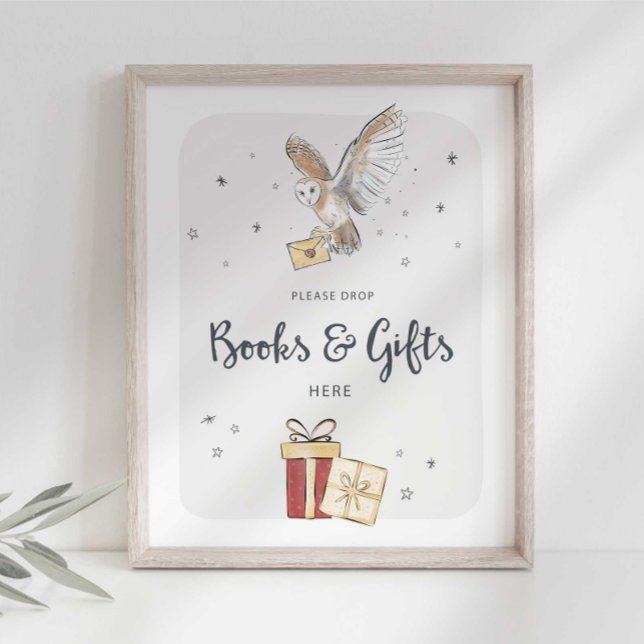 Books and Gifts Wizard Party Sign (Creator Uploaded)