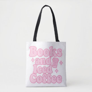 Books and Iced Coffee Tote Bag