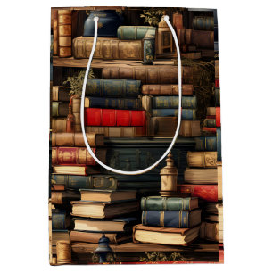 Books And Plants Medium Gift Bag