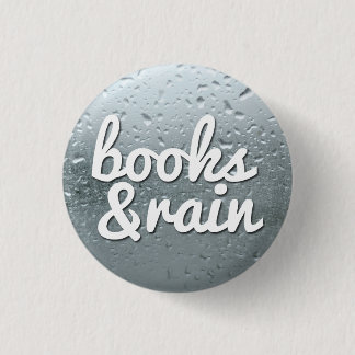 Books and Rain 3 Cm Round Badge