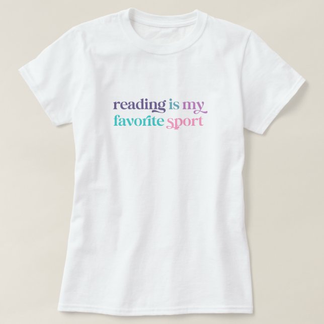 Books and Reading Love T-Shirt (Design Front)