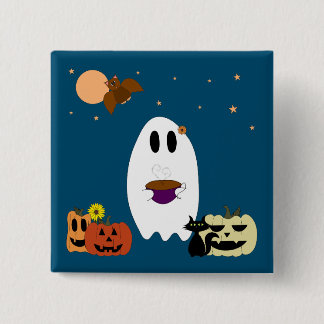 Books and Tea 15 Cm Square Badge