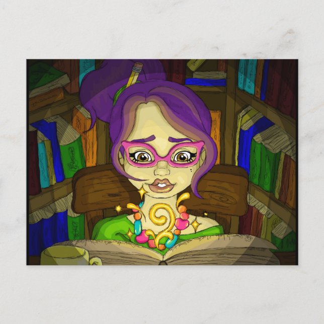 Books are magic postcard (Front)