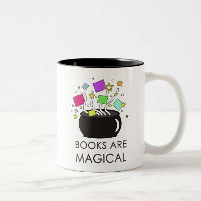 Books Are Magical Two-Tone Coffee Mug (Right)
