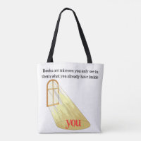 Books Are Mirrors Reader Quote Yellow Window