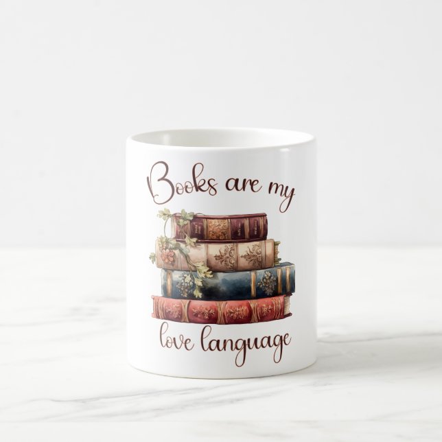 Books Are My Love Language Coffee Mug (Center)