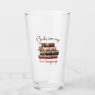 Books Are My Love Language Glass