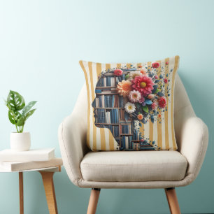 Books Are My Therapy for Bookish Cushion
