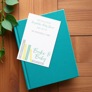 Books Baby Shower Thank You Card