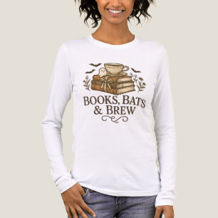 Books Bats Brew Cosy Autumn Reader Design Tri-Blend Shirt