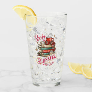 Books Blankets and Hot Cocoa  Glass