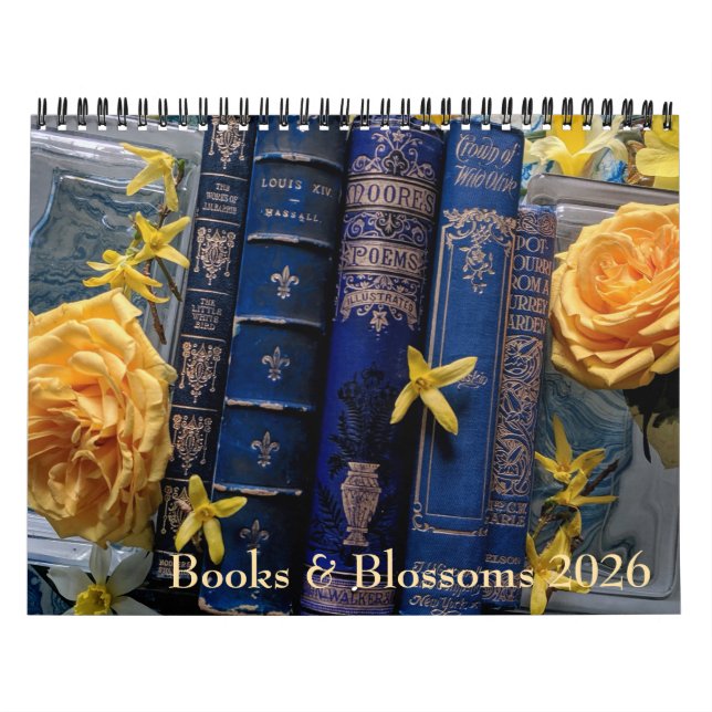 Books & Blossoms 2026 Calendar (Cover)