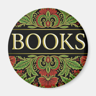 Books Book Lovers Writers Readers Bibliophiles Magnet