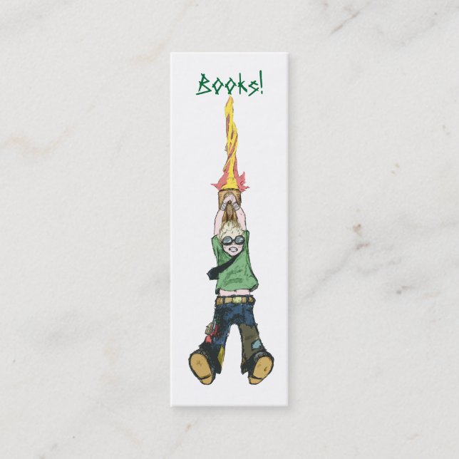 Books Bookmark! Mini Business Card (Front)