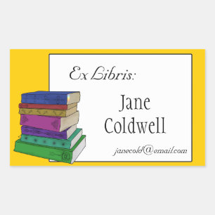 Books Bookplate or Ex Libris Sticker
