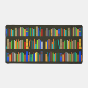 Books Bookshelves Design Desk Mat