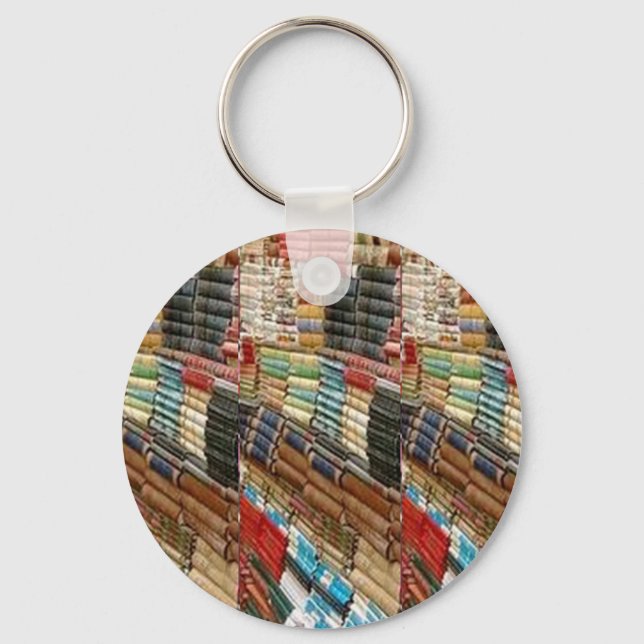 BOOKS Bookworm Library Read Learn Bookshelf GIFTS Key Ring (Front)