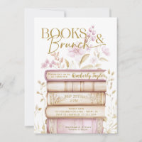 Books & Brunch Story Book Bridal Shower Invitation