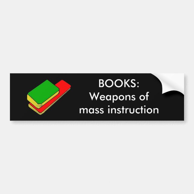 BOOKS - bumper sticker (Front)