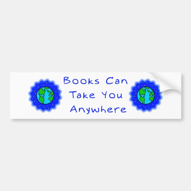 Books Can Take You Bumper Stickers (Front)