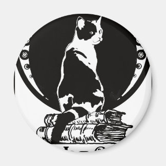 Books, cats, life is sweet copy magnet