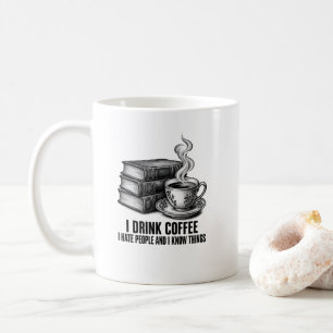 Books & Coffee Vintage Engraving Mug