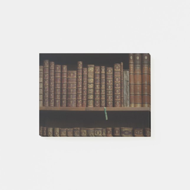 books covers bookcase old library post-it notes (Front)