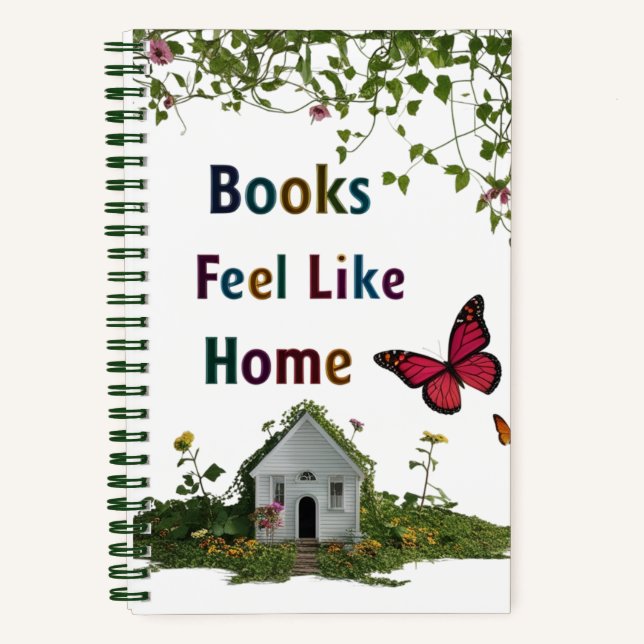 Books Feel Like Home Spiral Notebook: Pride & Read (Front)