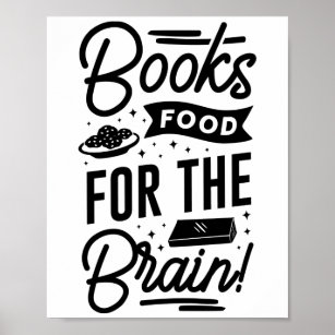 Books Food for the Brain Poster