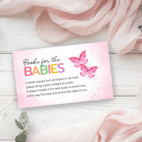Books for Babies Pink Butterflies Twins