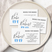 Books For Babies Twin Boys' Shower Enclosure Card