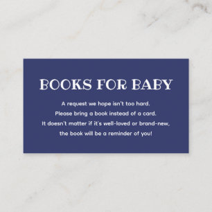 Books For Baby 4th Of July Themed Baby Shower Enclosure Card
