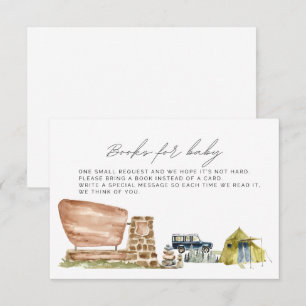 Books For Baby, Baby Shower enclosure card, Nation Card