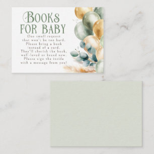 Books For Baby Baby Shower Request Card