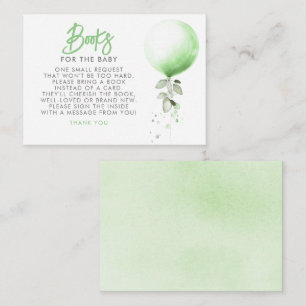 Books For Baby Baby Shower Request Card