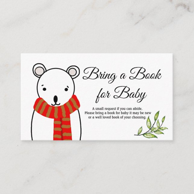Books for Baby Bear Enclosure Card (Front)