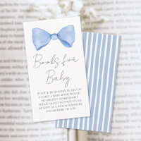 Books For Baby Blue Bow Baby Shower