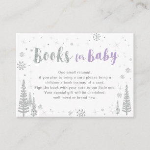 Books for Baby, Book Request, Baby Shower Activity Enclosure Card