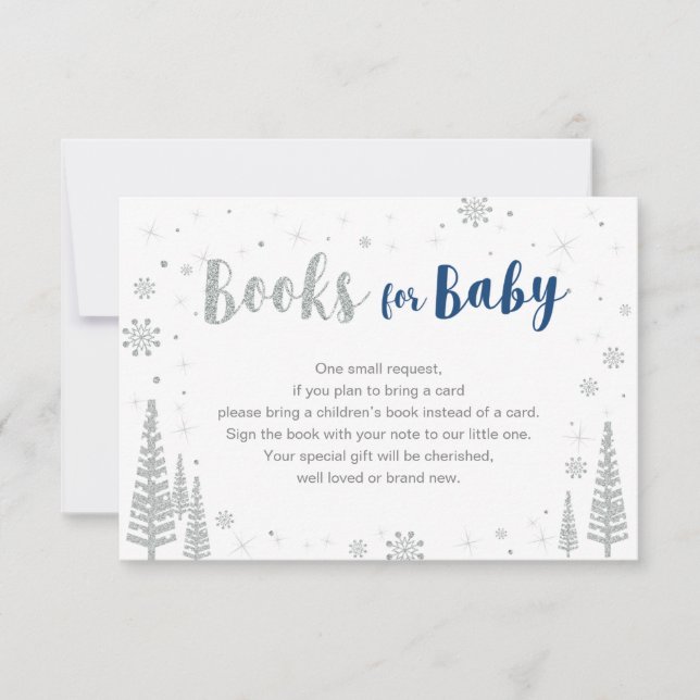 Books for Baby, Book Request, Baby Shower Activity Invitation (Front)