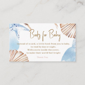 Books For Baby Boy Card, Sea You Soon Baby Coastal Enclosure Card