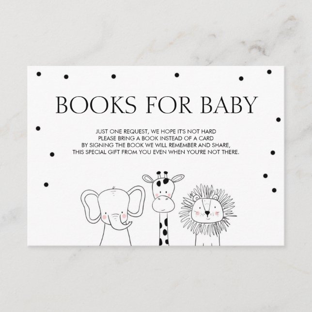 Books for baby Bring a book Safari Animals Jungle Enclosure Card (Front)