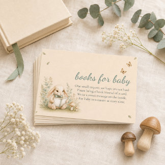 Books for Baby Bunny Woodland Bring a Book Enclosure Card