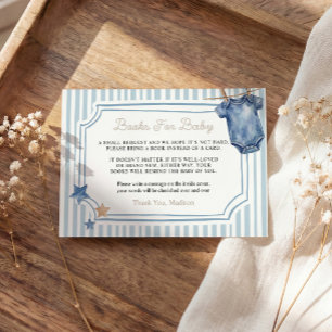 Books for Baby Card Blue Jean