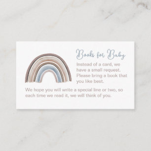 Books for Baby Card Rainbow Baby Shower