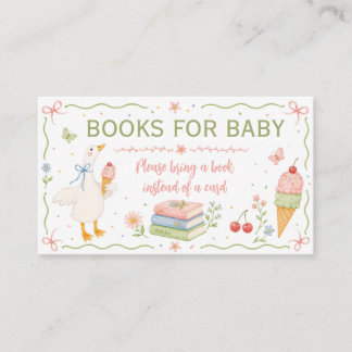 Books For Baby Card Silly Goose Ice Cream