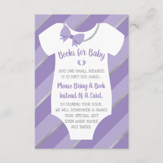 Books For Baby Card, Two Little Feet Enclosure Card
