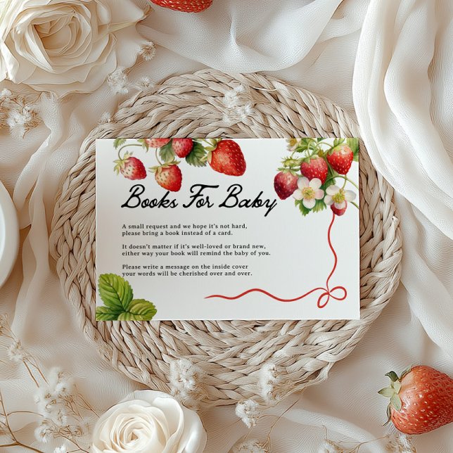 Books for Baby Cards | Strawberry Baby Shower (Creator Uploaded)