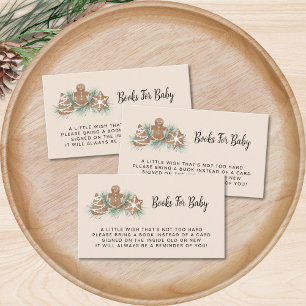 Books for Baby Christmas Baby Shower Enclosure Card