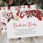 Books for Baby Christmas Santa Baby Shower<br><div class="desc">Share the love with our "Christmas Santa Baby Shower Books for Baby Enclosure Card"! This delightful card, with its red and green holiday design, is the perfect addition to any baby shower. It includes a sweet poem, inviting your guests to bring a book instead of a card. Create unforgettable moments...</div>
