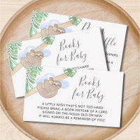 Books For Baby Cute Sloth Boy's Baby Shower